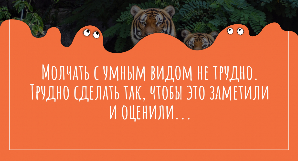 Цитата про молчание: «Молчать с умным видом не трудно. Трудно сделать…»